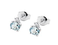 Orecchini Lunatica Donna in Oro Acquamarina 0.60 Ct OAM50 - OAM50
